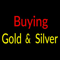 Buying Gold And Silver Block Neon Skilt