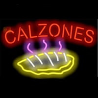 CALZONES FOOD Neon Skilt