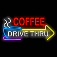 COFFEE DRIVE THRU Neon Skilt