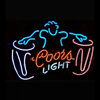 COORS LIGHT DRUM Neon Skilt