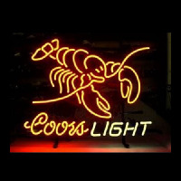 COORS LIGHT LOBSTER Neon Skilt