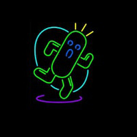 Cactuar Neon Skilt