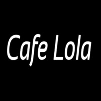 Cafe Lola Neon Skilt