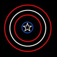 Captain America Shield Neon Skilt