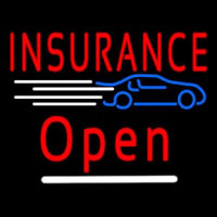 Car Insurance Open Neon Skilt