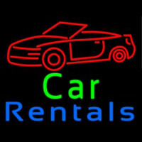 Car Rentals Neon Skilt