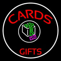 Cards And Gifts Block Logo Neon Skilt