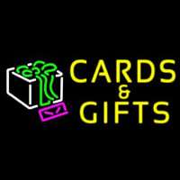 Cards And Gifts Block Neon Skilt
