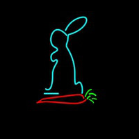 Carrot Hashtag Neon Skilt