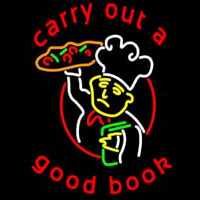 Carry Out A Good Book Neon Skilt