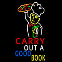 Carry Out A Good Book Neon Skilt