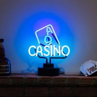 Casino Desktop Neon Skilt