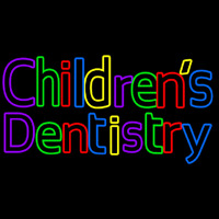 Childrens Dentistry Neon Skilt