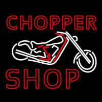 Chopper Shop Neon Skilt
