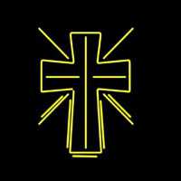 Christian Cross Neon Skilt