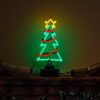 Christmas Tree 2 Desktop Neon Skilt