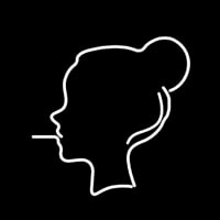 Cigarette Cool Girl Neon Skilt