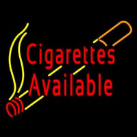 Cigarettes Available Neon Skilt