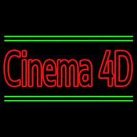 Cinema 4d With Line Neon Skilt