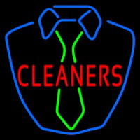 Cleaners Shirt Logo Neon Skilt