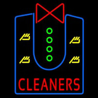 Cleaners With Shirt Neon Skilt