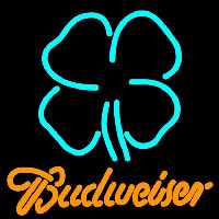 Clover Budweiser Beer Sign Neon Skilt