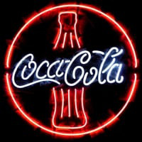 Coca Cola Coke Flaske Øl Bar Åben Neon Skilt
