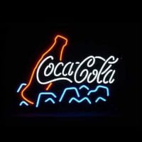 Coca Cola Ice Øl Bar Åben Neon Skilt