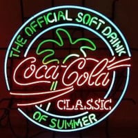 Coca Cola Neon Clock Neon Skilt