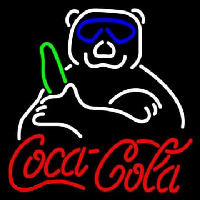 Coca Cola Panda Neon Skilt