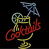 Cocktail And Martini Umbrella Cup Øl Bar Neon Skilt Gave Hurtig Fragt