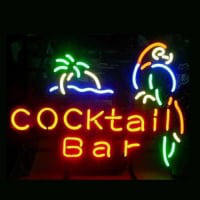 Cocktail Bar Parrot Øl Bar Åben Neon Skilt