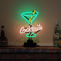Cocktails Glass 2 Desktop Neon Skilt