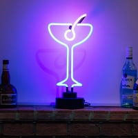 Cocktails Glass Desktop Neon Skilt