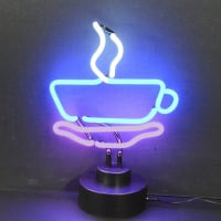 Coffee Cup Desktop Neon Skilt