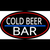 Cold Beer Bar Neon Skilt