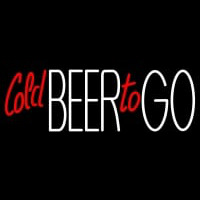 Cold Beer To Go Neon Skilt