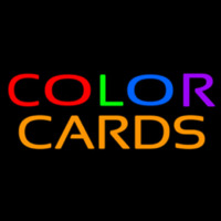 Color Cards Neon Skilt