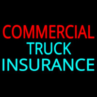Commercial Truck Insurance Block Neon Skilt