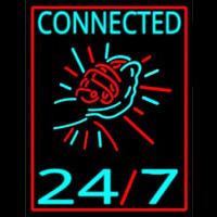 Connected 24by Neon Skilt