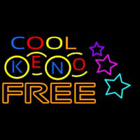 Cool Keno Free 1 Neon Skilt