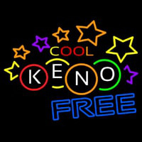 Cool Keno Free 3 Neon Skilt