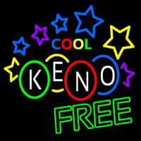 Cool Keno Free Neon Skilt
