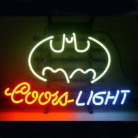 Coors Batman Øl Bar Åben Neon Skilt