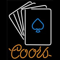 Coors Cards Neon Skilt