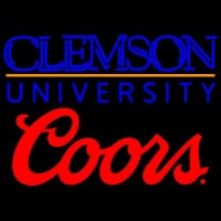 Coors Clemson University Neon Skilt
