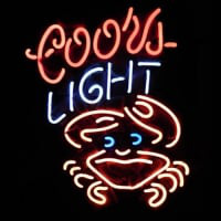 Coors Crab Øl Bar Neon Skilt