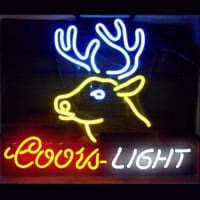 Coors Deer Øl Bar Åben Neon Skilt