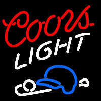 Coors Light Baseball Beer Sign Neon Skilt