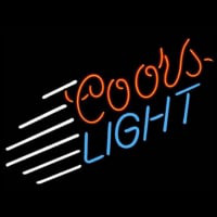 Coors Light Blue Stripe Neon Skilt